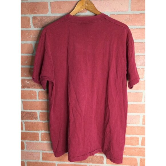 Vintage Single Stitch Fruit of the Loom Manatee Graphic T-Shirt Short Sleeves XL - Picture 2 of 7